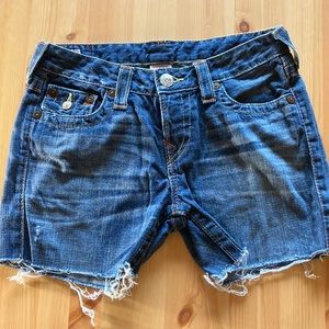 True Religion Fringe Shorts